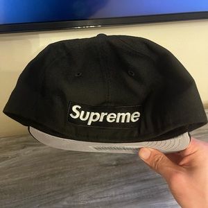 Supreme Reverse Box Logo Hat New Era 7 1/8